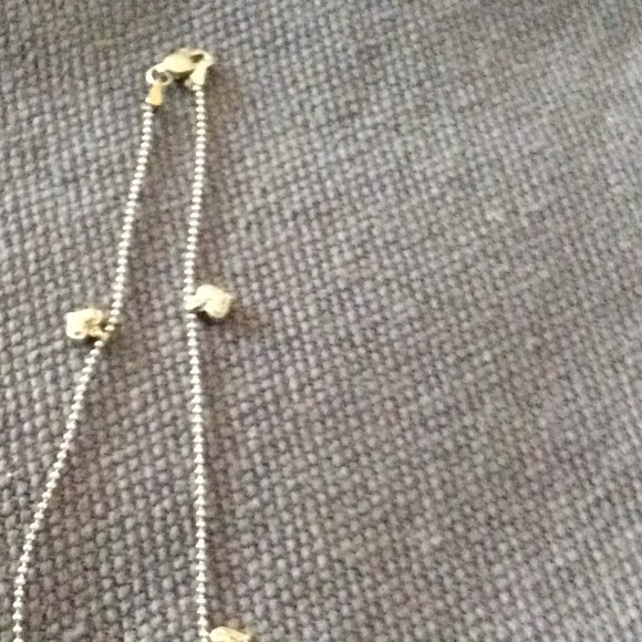 14kt. White gold ankle Chain. - Picture 3 of 5
